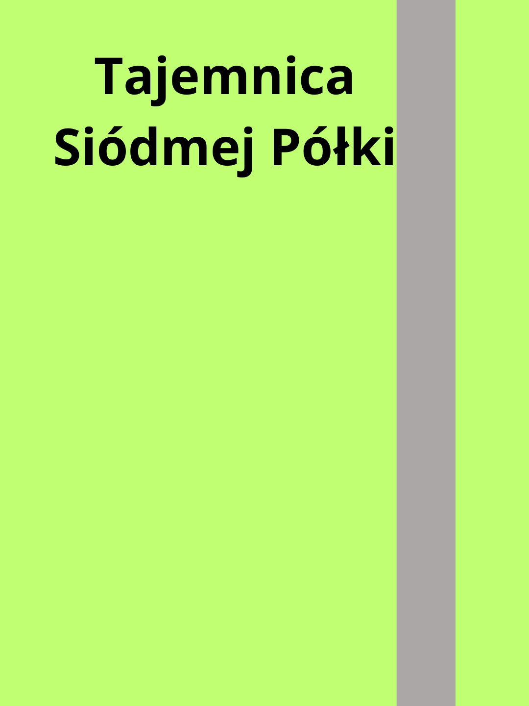 Tajemnica Siódmej Półki